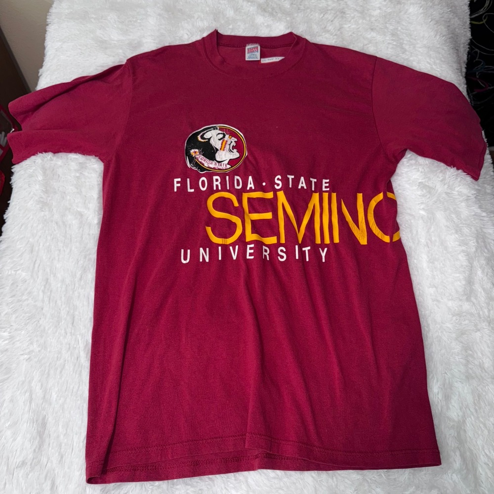 Vintage Soffe Shirts Florida State Seminoles‎ T Shirt XXL Adult College FS wrap